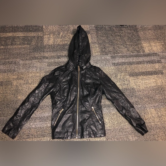 Black Hooded Women's Jacket - Picture 1 of 4